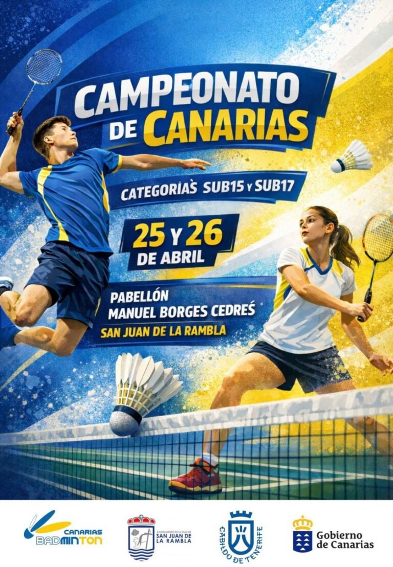 San Juan de la Rambla acoge el Campeonato de Canarias Sub15 y Sub17 de Bádminton