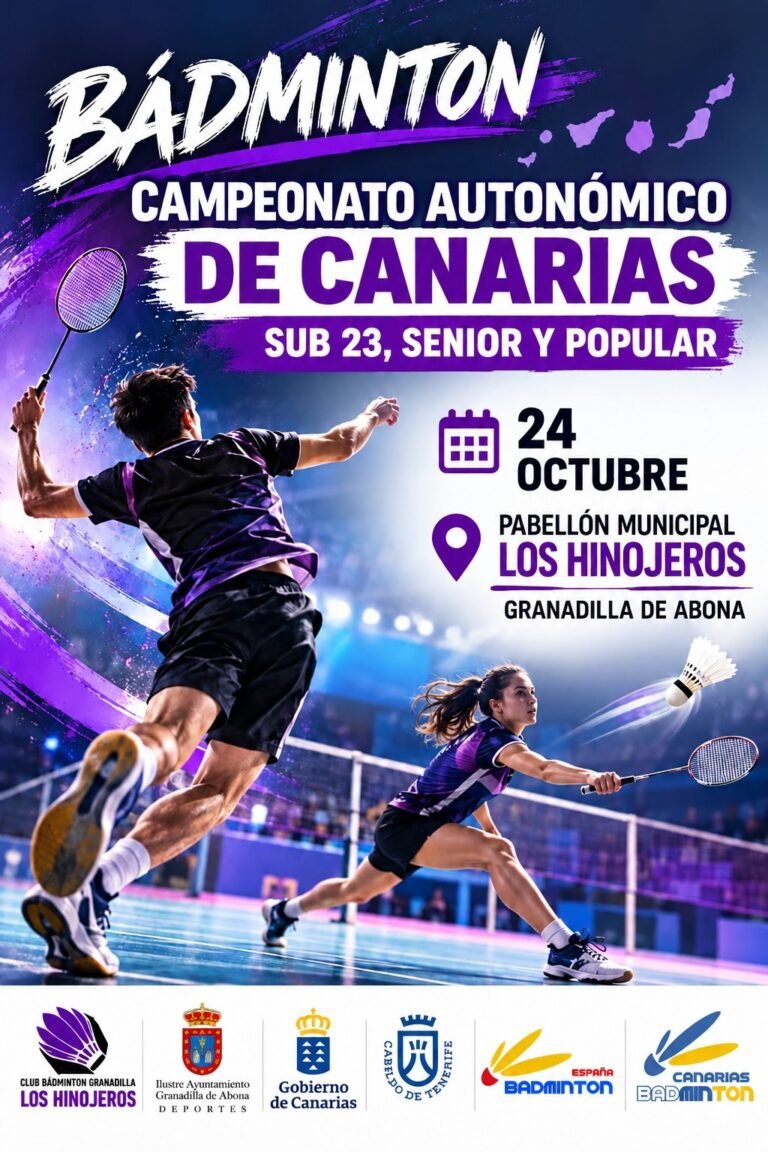 El Campeonato de Canarias Sub-23, Sénior y Popular de Bádminton se celebra en Tenerife